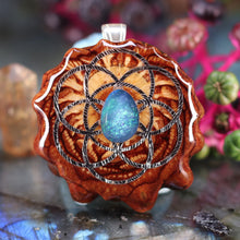 Load image into Gallery viewer, Australian Blue Opal with Seed of Life
