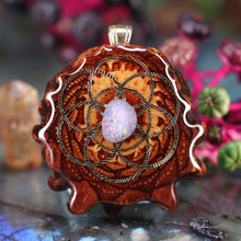 Load image into Gallery viewer, Australian Blue Opal with Seed of Life
