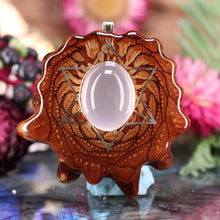 Load image into Gallery viewer, Rose Quartz with Merkaba
