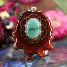 Load image into Gallery viewer, Variscite with Seed of Life
