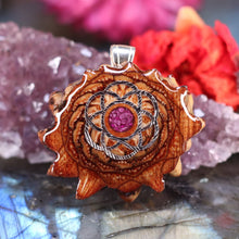 Load image into Gallery viewer, Mini Crushed Sugilite (Glows) with Seed of Life
