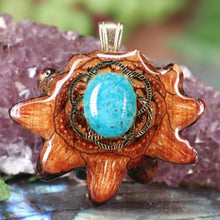 Load image into Gallery viewer, Mini Chrysocolla with Seed of Life
