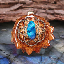 Load image into Gallery viewer, Mini Australian Blue Opal with Seed of Life

