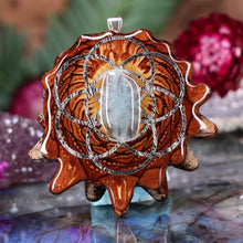 Load image into Gallery viewer, Aquamarine with Seed of Life
