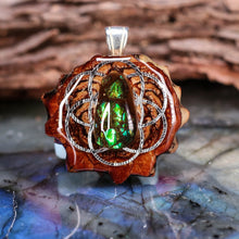 Load image into Gallery viewer, Mini Ammolite with Seed of Life
