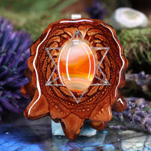 Load image into Gallery viewer, Carnelian with Merkaba
