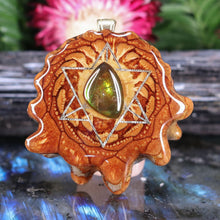 Load image into Gallery viewer, Ammolite with Merkaba

