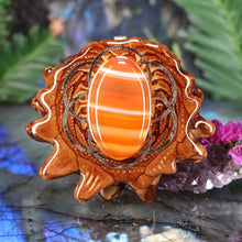 Load image into Gallery viewer, Carnelian with Seed of Life
