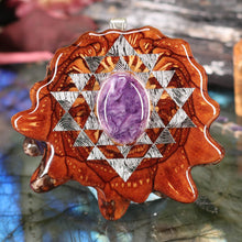 Load image into Gallery viewer, Charoite with Sri Yantra
