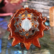 Load image into Gallery viewer, Aquamarine with 64 Star Tetrahedron
