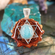 Load image into Gallery viewer, Mini Amazonite with Merkaba
