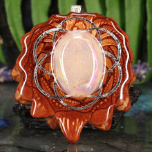Load image into Gallery viewer, White Druzy Quartz with Seed of Life
