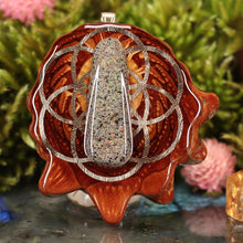 Load image into Gallery viewer, Black Opal with Seed of Life
