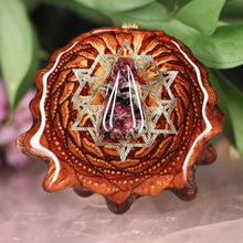 Load image into Gallery viewer, Eudialyte with 64 Star Tetrahedron
