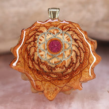 Load image into Gallery viewer, Mini Crushed Sugilite (Glows) with Seed of Life
