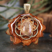 Load image into Gallery viewer, Mini Moonstone with Seed of Life
