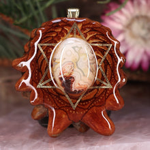 Load image into Gallery viewer, Crazy Lace Agate with Merkaba
