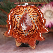 Load image into Gallery viewer, Crazy Lace Agate with Merkaba
