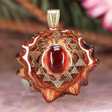 Load image into Gallery viewer, Mini Red Garnet with Sri Yantra
