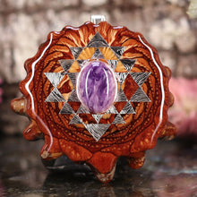Load image into Gallery viewer, Charoite with Sri Yantra
