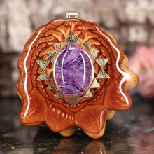 Load image into Gallery viewer, Charoite with Sri Yantra
