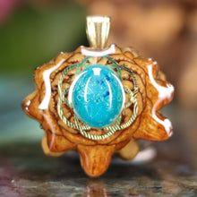 Load image into Gallery viewer, Mini Chrysocolla with Seed of Life
