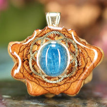Load image into Gallery viewer, Mini Blue Apatite with Seed of Life
