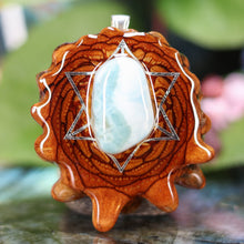 Load image into Gallery viewer, Larimar with Merkaba
