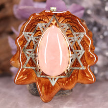 Load image into Gallery viewer, Rose Quartz with 64 Star Tetrahedron
