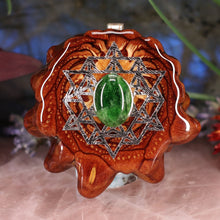 Load image into Gallery viewer, Chrome Diopside with 64 Star Tetrahedron

