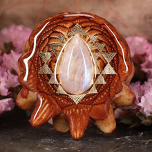 Load image into Gallery viewer, Moonstone with Sri Yantra
