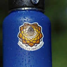 Load image into Gallery viewer, Custom Die Cut Third Eye Mandala Vinyl Stickers
