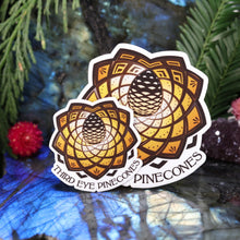Load image into Gallery viewer, Custom Die Cut Third Eye Mandala Vinyl Stickers
