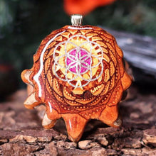 Load image into Gallery viewer, Crushed Sugilite (Glows) with Seed of Life
