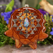 Load image into Gallery viewer, Australian Blue Opal with Sri Yantra
